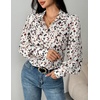 Zeagoo Women Button Down Shirts Lantern Long Sleeve Tops Business Casual Chiffon Blouses Trendy Work Clothes(An443-apricot)