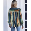 Zeagoo Women Button Down Shirts Lantern Long Sleeve Tops Business Casual Chiffon Blouses Trendy Work Clothes(Cx289-multicolored)