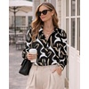 Zeagoo Women Button Down Shirts Lantern Long Sleeve Tops Business Casual Chiffon Blouses Trendy Work Clothes(Cx312)