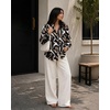 Zeagoo Women Button Down Shirts Lantern Long Sleeve Tops Business Casual Chiffon Blouses Trendy Work Clothes(Cx312)