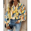 Zeagoo Women Button Down Shirts Lantern Long Sleeve Tops Business Casual Chiffon Blouses Trendy Work Clothes(Jh579-multicolored)