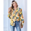 Zeagoo Women Button Down Shirts Lantern Long Sleeve Tops Business Casual Chiffon Blouses Trendy Work Clothes(Jh579-multicolored)