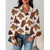 Zeagoo Women Button Down Shirts Lantern Long Sleeve Tops Business Casual Chiffon Blouses Trendy Work Clothes(Jh587)