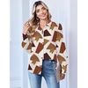 Zeagoo Women Button Down Shirts Lantern Long Sleeve Tops Business Casual Chiffon Blouses Trendy Work Clothes(Jh587)