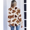 Zeagoo Women Button Down Shirts Lantern Long Sleeve Tops Business Casual Chiffon Blouses Trendy Work Clothes(Jh587)