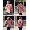 Zeagoo Women Button Down Shirts Lantern Long Sleeve Tops Business Casual Chiffon Blouses Trendy Work Clothes(Wf97-pink)