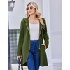 Zeagoo Women’s Fall Jacket 2026 Zip Up Hoodies Long Sleeve Long Tunic Sweatshirts Oversized Fleece Casual Coat with Pocket(A_fleece Fabric_army Green)