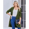 Zeagoo Women’s Fall Jacket 2026 Zip Up Hoodies Long Sleeve Long Tunic Sweatshirts Oversized Fleece Casual Coat with Pocket(A_fleece Fabric_army Green)