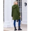 Zeagoo Women’s Fall Jacket 2026 Zip Up Hoodies Long Sleeve Long Tunic Sweatshirts Oversized Fleece Casual Coat with Pocket(A_fleece Fabric_army Green)