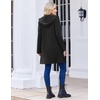 Zeagoo Women’s Fall Jacket 2026 Zip Up Hoodies Long Sleeve Long Tunic Sweatshirts Oversized Fleece Casual Coat with Pocket(A_fleece Fabric_black)