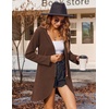 Zeagoo Women’s Fall Jacket 2026 Zip Up Hoodies Long Sleeve Long Tunic Sweatshirts Oversized Fleece Casual Coat with Pocket(A_fleece Fabric_brown)