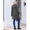 Zeagoo Women’s Fall Jacket 2026 Zip Up Hoodies Long Sleeve Long Tunic Sweatshirts Oversized Fleece Casual Coat with Pocket(A_fleece Fabric_dark Gray)