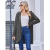 Zeagoo Women’s Fall Jacket 2026 Zip Up Hoodies Long Sleeve Long Tunic Sweatshirts Oversized Fleece Casual Coat with Pocket(A_fleece Fabric_dark Gray)