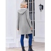Zeagoo Women’s Fall Jacket 2026 Zip Up Hoodies Long Sleeve Long Tunic Sweatshirts Oversized Fleece Casual Coat with Pocket(A_fleece Fabric_light Gray)