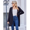 Zeagoo Women’s Fall Jacket 2026 Zip Up Hoodies Long Sleeve Long Tunic Sweatshirts Oversized Fleece Casual Coat with Pocket(A_fleece Fabric_navy Blue)