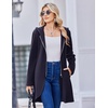 Zeagoo Women’s Fall Jacket 2026 Zip Up Hoodies Long Sleeve Long Tunic Sweatshirts Oversized Fleece Casual Coat with Pocket(A_fleece Fabric_navy Blue)