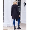 Zeagoo Women’s Fall Jacket 2026 Zip Up Hoodies Long Sleeve Long Tunic Sweatshirts Oversized Fleece Casual Coat with Pocket(A_fleece Fabric_navy Blue)