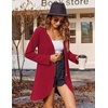 Zeagoo Women’s Fall Jacket 2026 Zip Up Hoodies Long Sleeve Long Tunic Sweatshirts Oversized Fleece Casual Coat with Pocket(A_fleece Fabric_red)