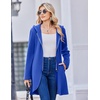 Zeagoo Women’s Fall Jacket 2026 Zip Up Hoodies Long Sleeve Long Tunic Sweatshirts Oversized Fleece Casual Coat with Pocket(A_fleece Fabric_snorkel Blue)