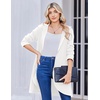 Zeagoo Women’s Fall Jacket 2026 Zip Up Hoodies Long Sleeve Long Tunic Sweatshirts Oversized Fleece Casual Coat with Pocket(A_fleece Fabric_white)