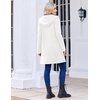 Zeagoo Women’s Fall Jacket 2026 Zip Up Hoodies Long Sleeve Long Tunic Sweatshirts Oversized Fleece Casual Coat with Pocket(A_fleece Fabric_white)