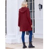 Zeagoo Women’s Fall Jacket 2026 Zip Up Hoodies Long Sleeve Long Tunic Sweatshirts Oversized Fleece Casual Coat with Pocket(A_fleece Fabric_wine Red)