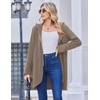 Zeagoo Women’s Fall Jacket 2026 Zip Up Hoodies Long Sleeve Long Tunic Sweatshirts Oversized Fleece Casual Coat with Pocket(Coffeegrey)