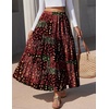 Zeagoo Womens Maxi Skirt Chiffon Elastic High Waist Pockets Pleated A-Line Flowy Skirts(Xh585)