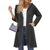 Zeagoo Women’s Fall Jacket 2026 Zip Up Hoodies Long Sleeve Long Tunic Sweatshirts Oversized Fleece Casual Coat with Pocket(A_fleece Fabric_dark Gray)