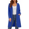 Zeagoo Women’s Fall Jacket 2026 Zip Up Hoodies Long Sleeve Long Tunic Sweatshirts Oversized Fleece Casual Coat with Pocket(A_fleece Fabric_snorkel Blue)