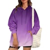 Zeagoo Womens Oversized Hoodies 2025 Fleece Sweatshirts Long Sleeve Pullover with Pocket Fall Winter Outfits Clothes(Purple Gradient 2)