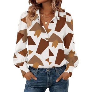 Zeagoo Women Button Down Shirts Lantern Long Sleeve Tops Business Casual Chiffon Blouses Trendy Work Clothes(Jh587)