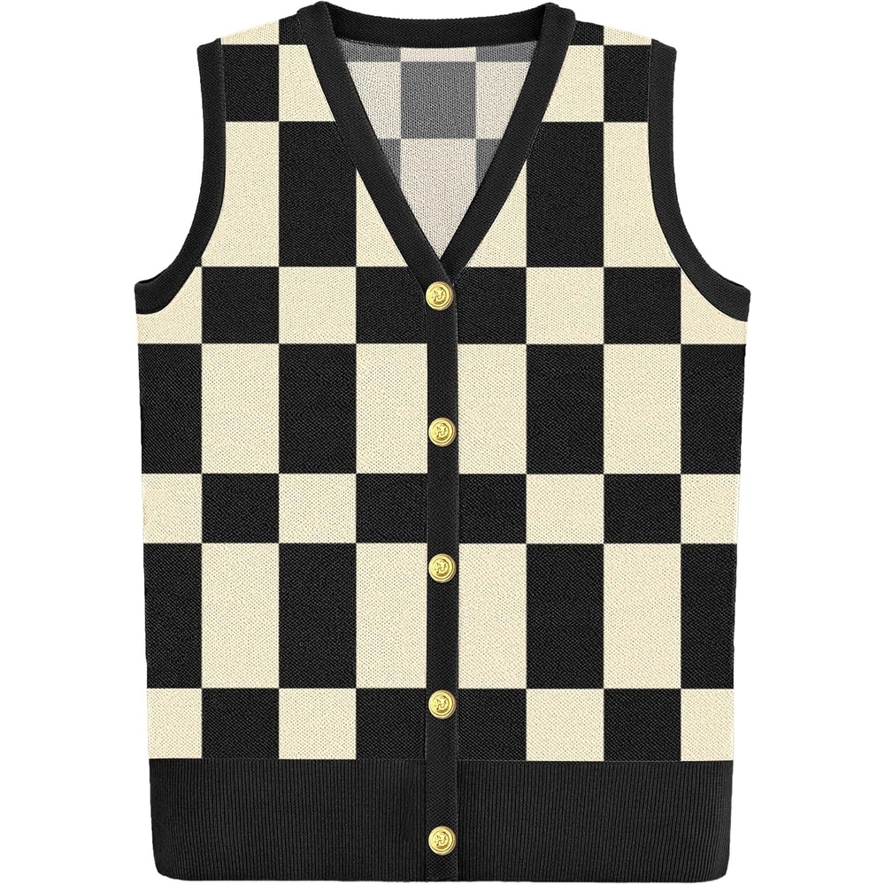 image:imageZeagoo Womens Sweater Vest Summer Tops for Women 2026 Button Down Shirt Office Clothes for Work