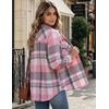 Zeagoo Flannel Shirt Women Plaid Button Down Shackets Long Sleeve Fall Tops | Cotton Brushed Flannel Shirts Lightweight Loose Fit Blouse Business Casual Office Outfits 2026 Fashion Summer Western Clothes(A-gw298)