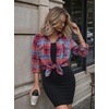 Zeagoo Flannel Shirt Women Plaid Button Down Shackets Long Sleeve Fall Tops | Cotton Brushed Flannel Shirts Lightweight Loose Fit Blouse Business Casual Office Outfits 2026 Fashion Summer Western Clothes(Gw550)