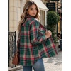 Zeagoo Flannel Shirt Women Plaid Button Down Shackets Long Sleeve Fall Tops | Cotton Brushed Flannel Shirts Lightweight Loose Fit Blouse Business Casual Office Outfits 2026 Fashion Summer Western Clothes(Gw553)