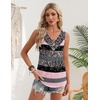 Zeagoo Womens Tank Tops 2026 Summer Sleeveless Loose Fit Tops V Neck Pleated Trendy Fashion Business Casual Shirts(Tz245 Striped)