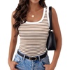 B - Stripe Brown White
