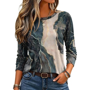 Zeagoo Women’s Casual Shirts Long Sleeve Tops Soft Crewneck Tshirts Basic Tee Business Workout Outfit 2026 Fall Clothes(Z Multicolor 278)