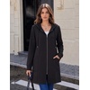 Zeagoo Hoodies for Women Sweatshirt Fall Zip up Jacket 2026 S-3XL(01 Black)