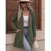 Zeagoo Hoodies for Women Sweatshirt Fall Zip up Jacket 2026 S-3XL(Army Green)
