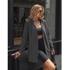 Zeagoo Hoodies for Women Sweatshirt Fall Zip up Jacket 2026 S-3XL(Dark Grey)