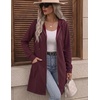 Zeagoo Hoodies for Women Sweatshirt Fall Zip up Jacket 2026 S-3XL(Dark Red)