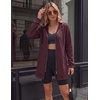 Zeagoo Hoodies for Women Sweatshirt Fall Zip up Jacket 2026 S-3XL(Dark Red)