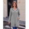 Zeagoo Hoodies for Women Sweatshirt Fall Zip up Jacket 2026 S-3XL(Light Grey)