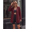 Zeagoo Hoodies for Women Sweatshirt Fall Zip up Jacket 2026 S-3XL(Red)