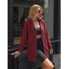 Zeagoo Hoodies for Women Sweatshirt Fall Zip up Jacket 2026 S-3XL(Red)