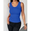 Zeagoo Tank Tops for Women Scoop Neck Ribbed Knit Slim Fitted Sleeveless Tops Basic Shirts Casual Summer Clothes 2026