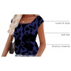 Zeagoo Women Summer Tops Cute Square Neck Tank Tops Loose Dressy Casual Shirts Cap Sleeve Tunic Tops(Flower Blue)