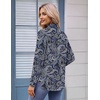 Zeagoo Womens Button Down Shirt Long Sleeve Work Blouse with Pocket | Business Clothing, Dressy Casual Shirts, Floral Blouse, Solid Color Office Wear(A-mz473)